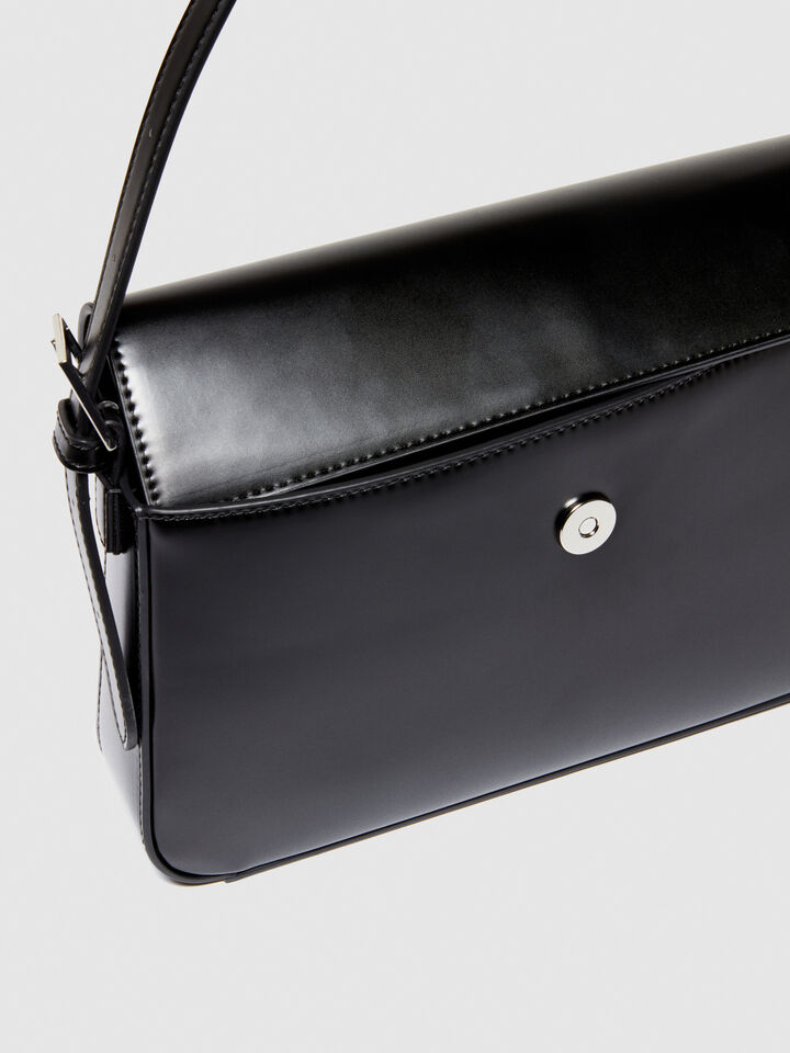 Shoulder bag with chain - null - Black | Sisley image number 4